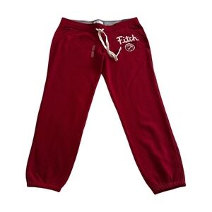 Abercrombie & Fitch Burgundy Joggers NWT Size Large